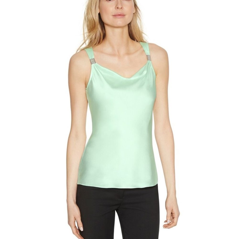 WHBM Sleeveless Cowl Neck Shell Top